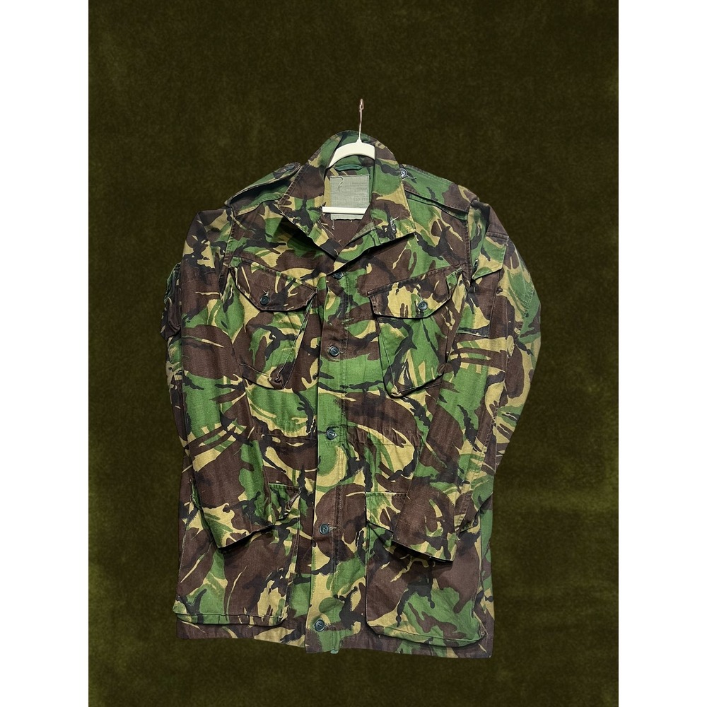 Vintage 1985 British Military Smock Combat DPM Camo Jacket 190/112 Large Pocket
